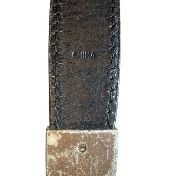 Vintage Southwestern Beaded Leather Belt Size 34 Western Boho - Picture 7 of 16